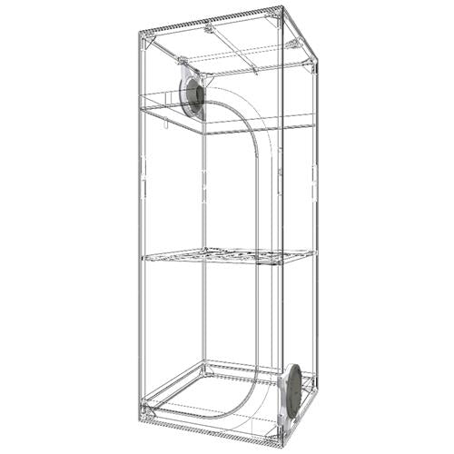 Grow Box Dark Street 4.0 DS90 - 90x90x178cm - Secret Jardin