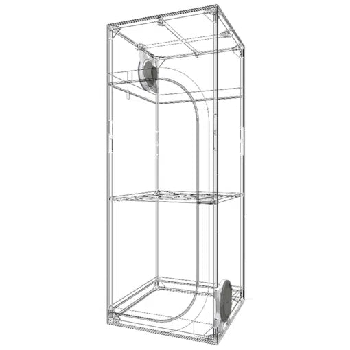 Grow Box Dark Street 4.0 DS60 - 60x60x158cm - Secret Jardin