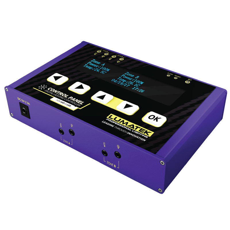 Pannello di Controllo Lumatek Plus 2.0 (HID+LED) a Doppio Canale