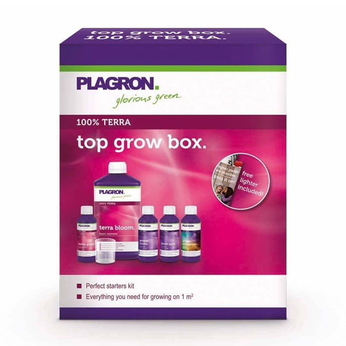Top Grow Box Terra Plagron - Kit Fertilizzanti 100% Bio
